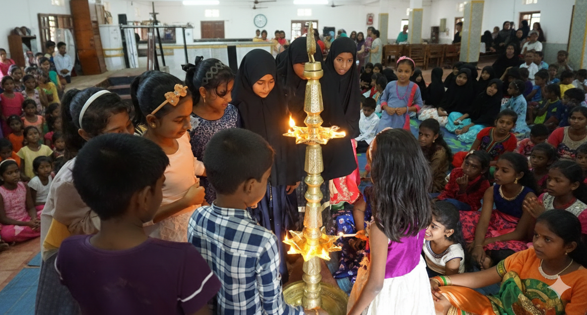 SCCT community program with children and supporters