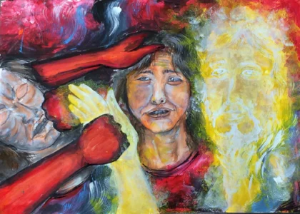Children's art entry used for the Sri Lanka's pledge resource
