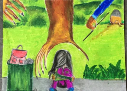 Children's art entry used for the child disciplinary methods resource