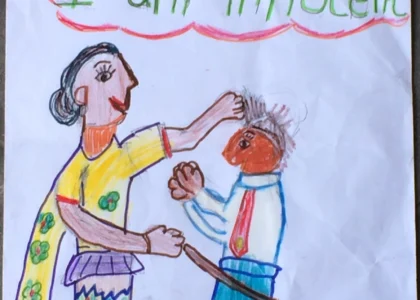 Children's art entry used for the national action plan resource